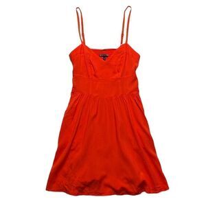 EXPRESS Apron Spaghetti Strap Dress